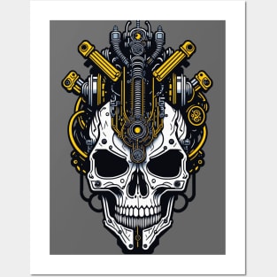 Mecha Skull S01 D62 Posters and Art